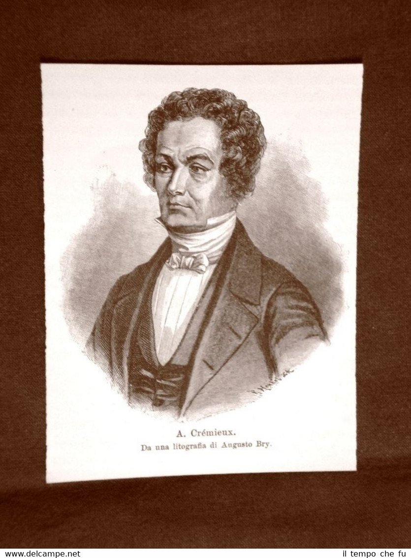 Giurista Adolphe Crémieux o Isaac Moïse Crémieux 1796 – 1880