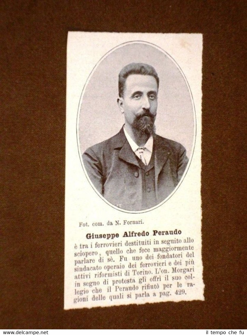 Giuseppe Alfredo Peraudo Fondatore del Sindacato operaio dei ferrovieri