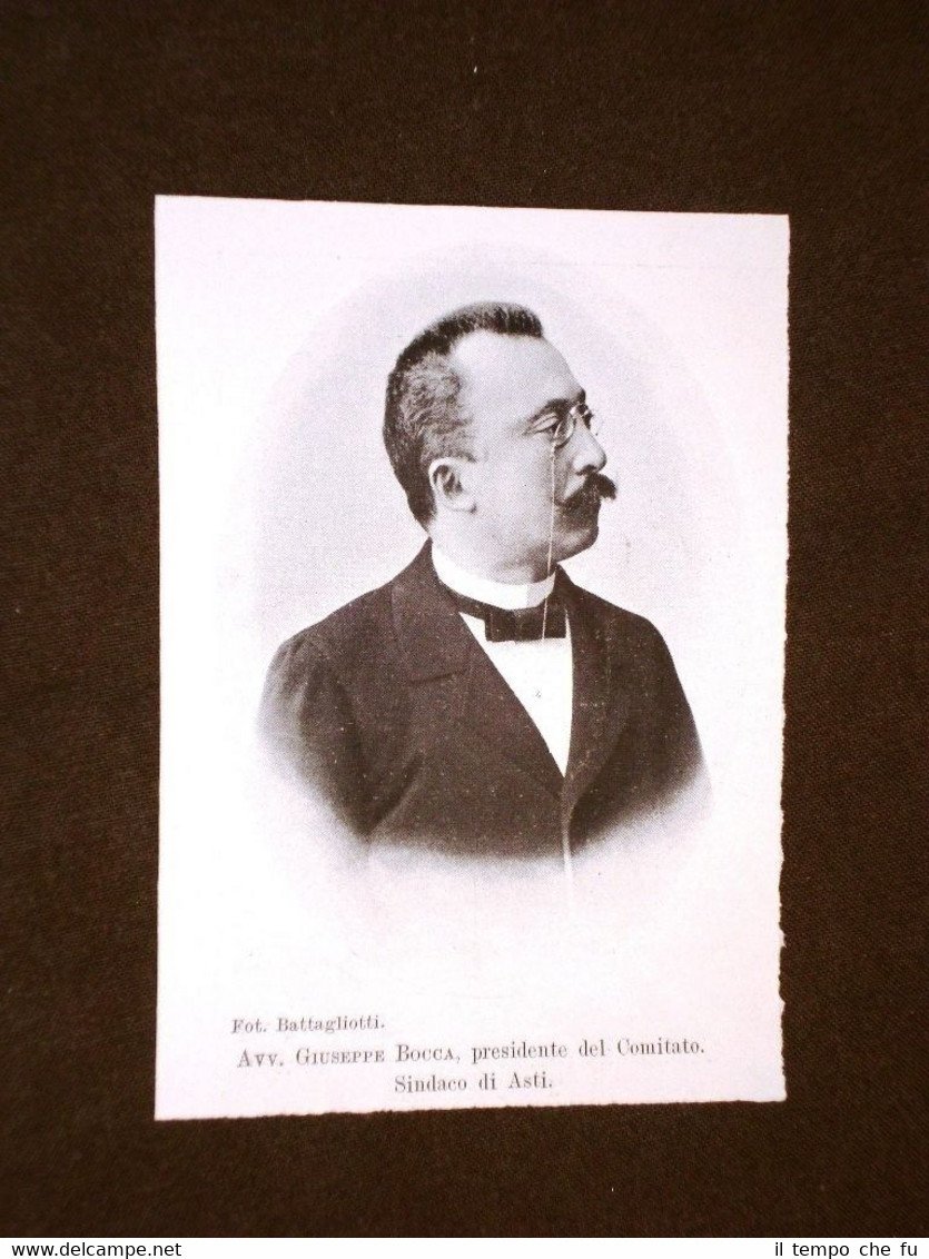 Giuseppe Bocca Sindaco di Asti nel 1903