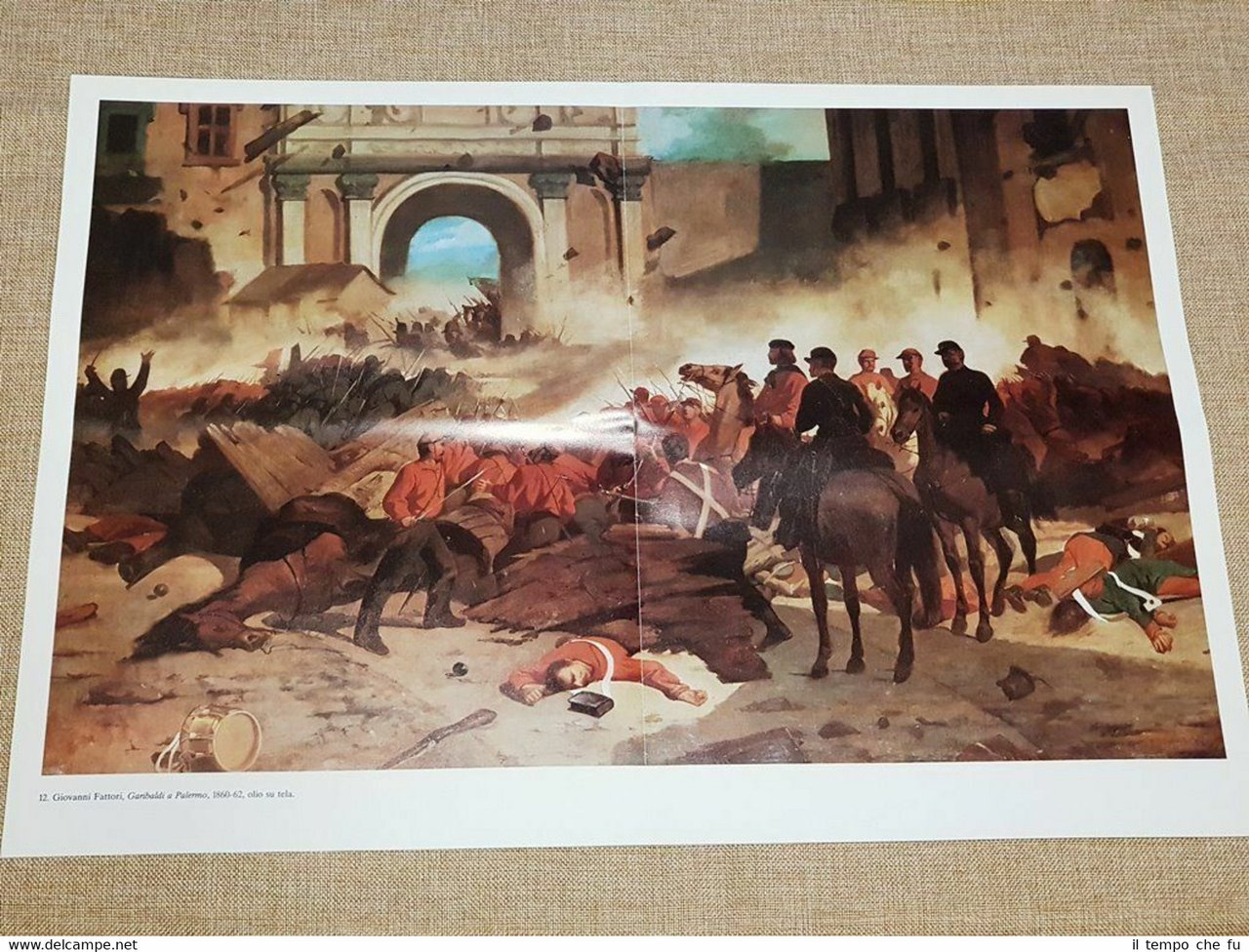 Giuseppe Garibaldi a Palermo 1860-62 Olio di Giovanni Fattori Stampa … | Immagine principale