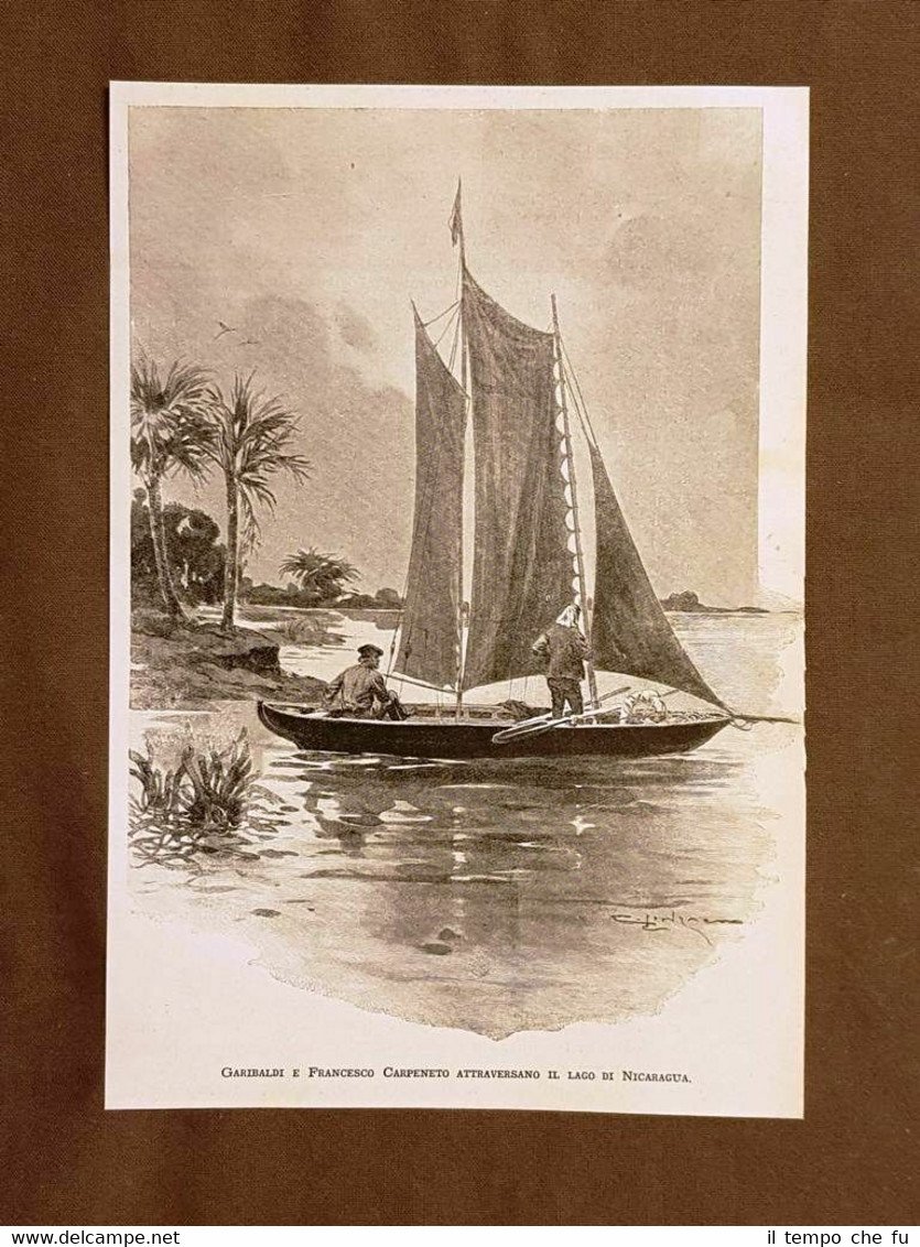 Giuseppe Garibaldi e Giovan Battista Carpenetti Lago di Nicaragua Stampa …