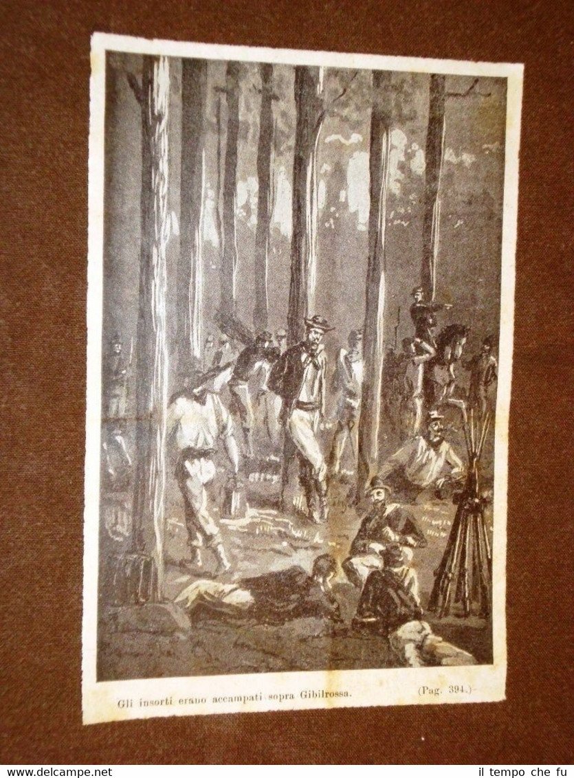 Giuseppe Garibaldi ed il Risorgimento in Italia Accampamento sopra Gibilrossa