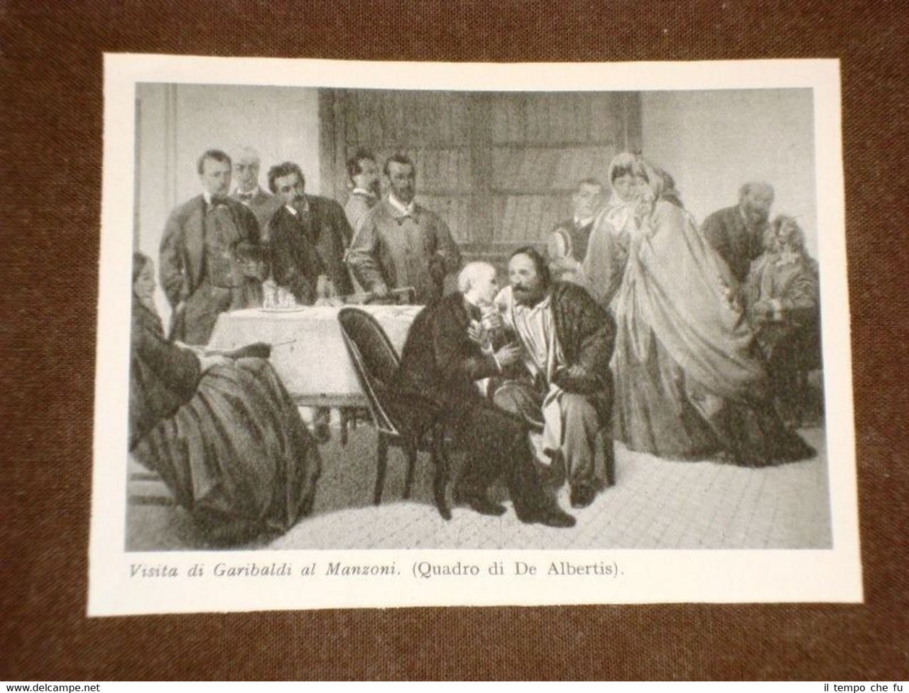 Giuseppe Garibaldi visita Alessandro Manzoni