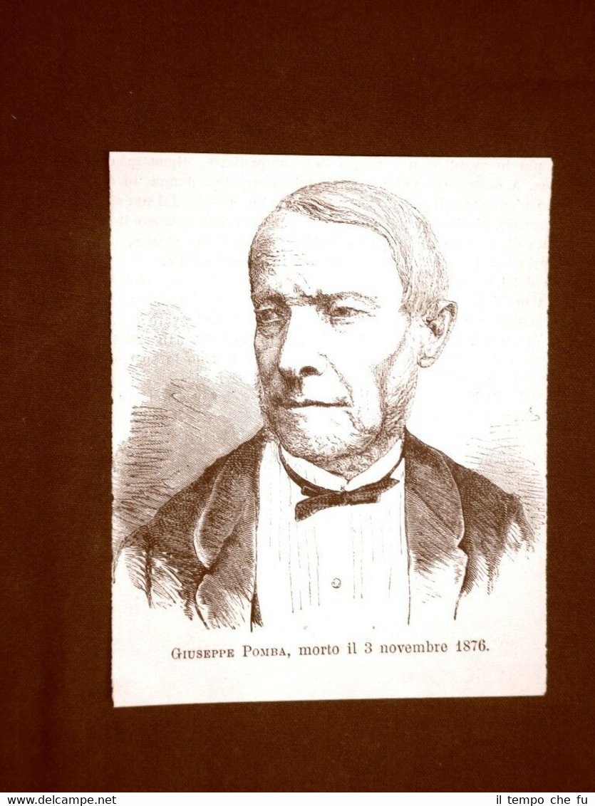 Giuseppe Pomba Torino, 4 febbraio 1795 – 3 novembre 1876 …