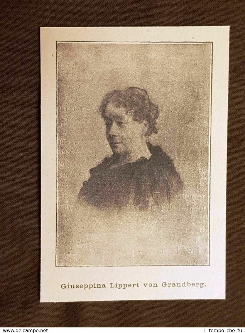 Giuseppina Lippert von Granberg Stampa nel 1896