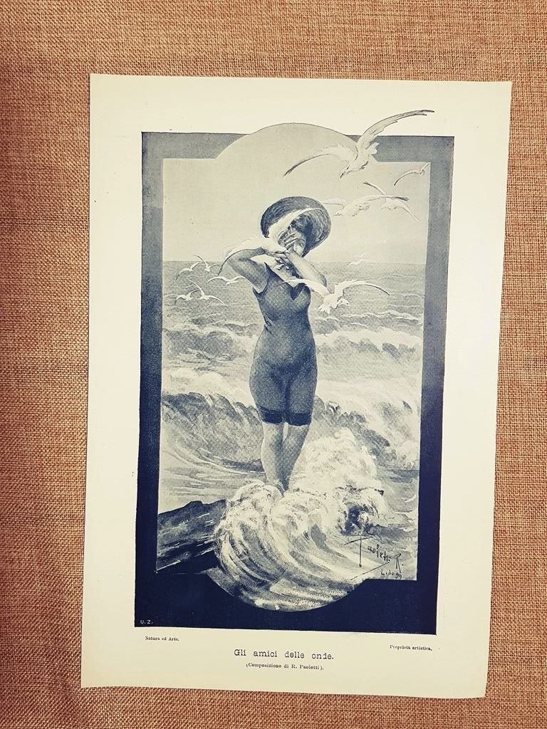 Gli amici delle onde Composizione di R. Paoletti Stampa del …