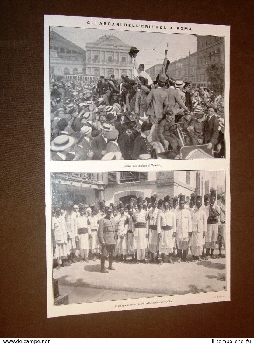 Gli Ascari dell'Eritrea a Roma nel 1912 Stazione di Termini …