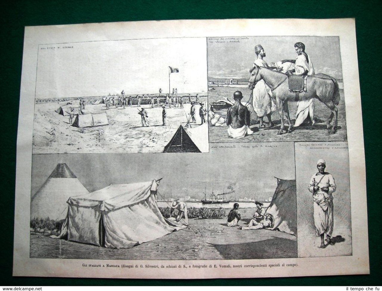 Gli Italiani a Massaua nel 1885, disegni di O. Silvestri
