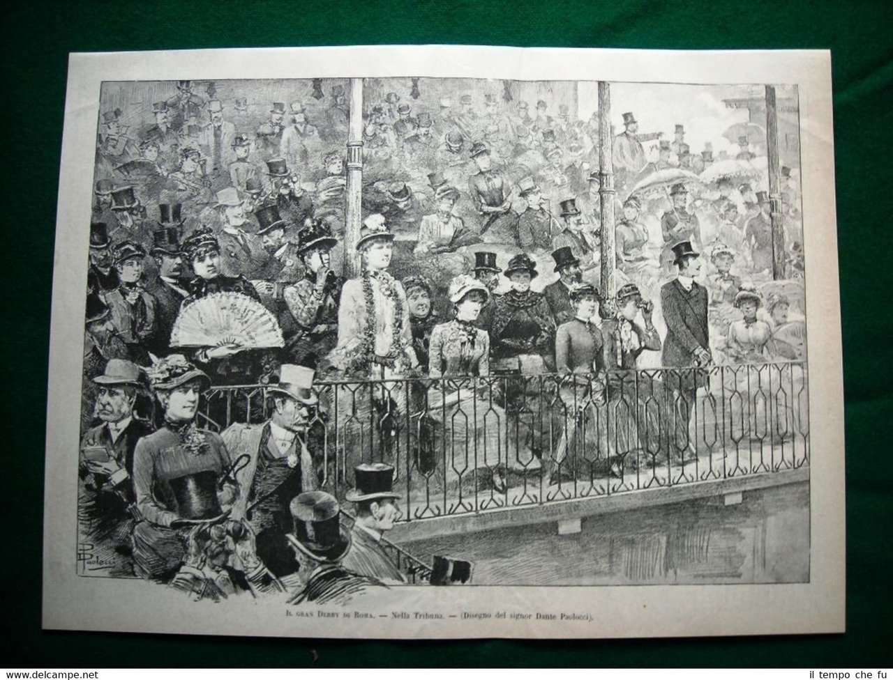 Gran Derby di Roma nel 1884 - Nella Tribuna