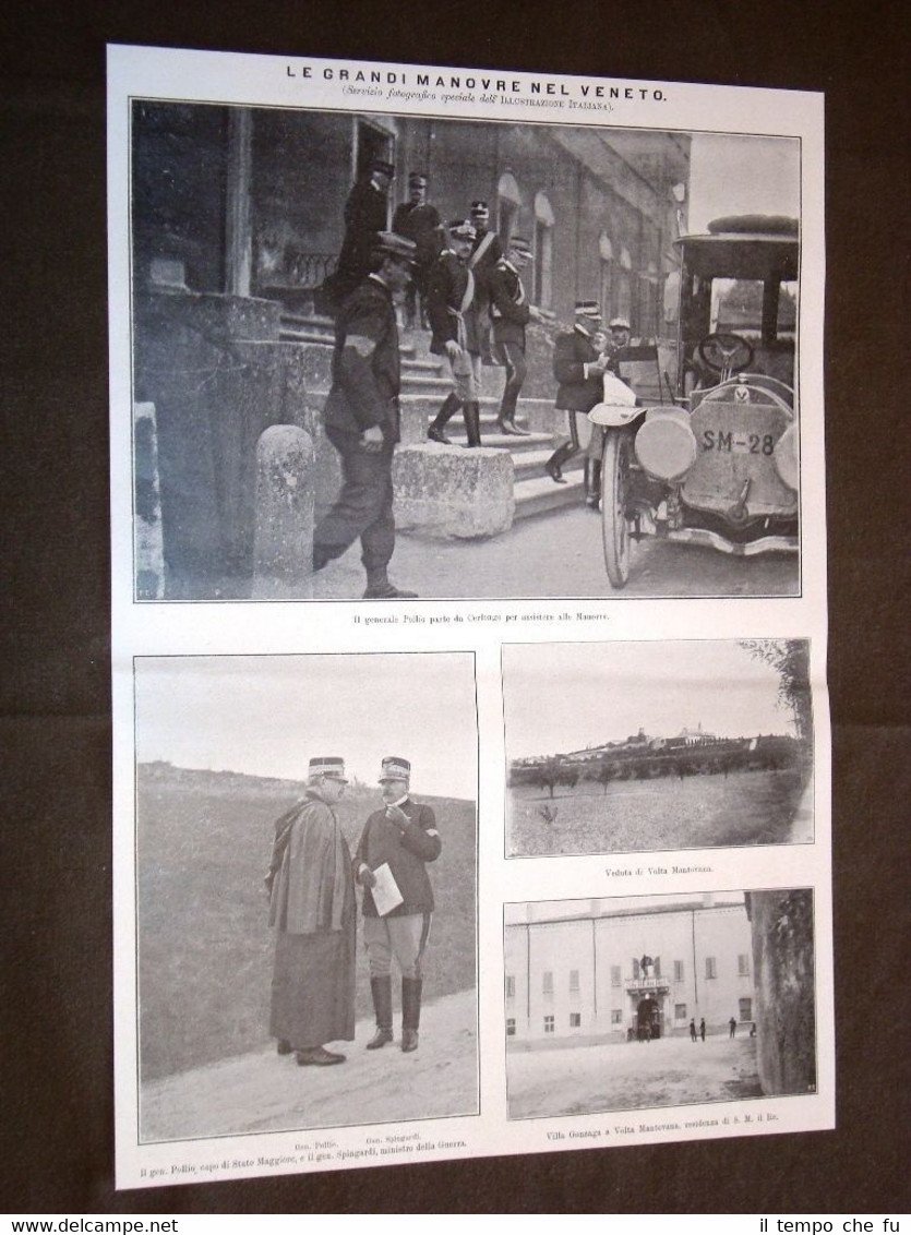Grandi Manovre nel Veneto nel 1909 Pollio e Spingardi Volta … | Immagine principale