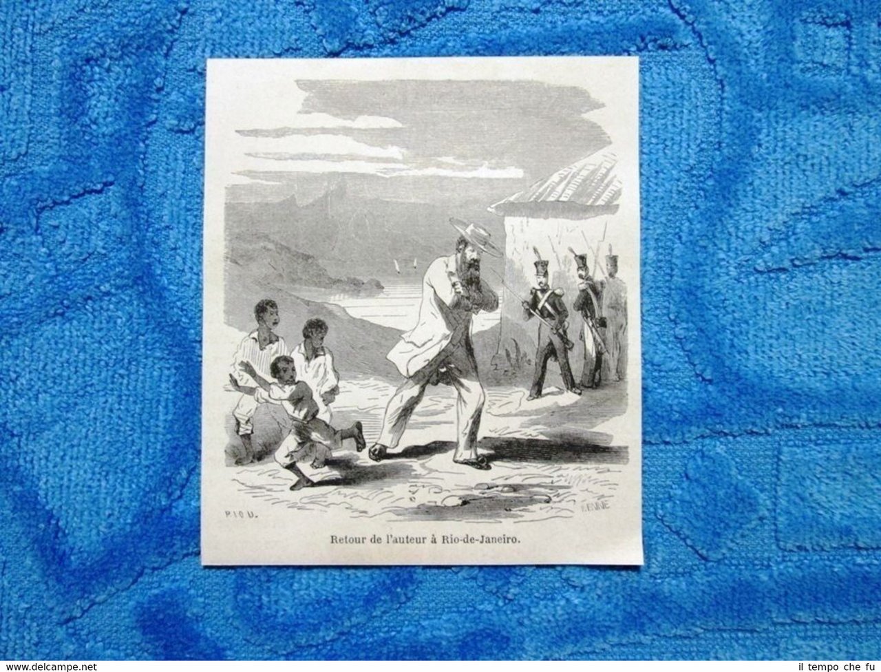 Gravure Année 1861- Retour de l'auteur à Rio de Janeiro …