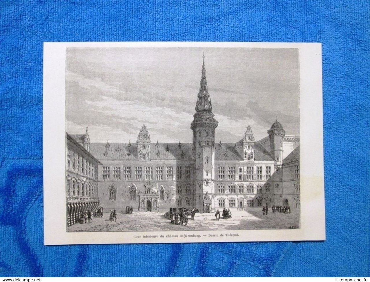 Gravure Année 1862 - Chateau de Kronborg(Danemark) - Castello di …