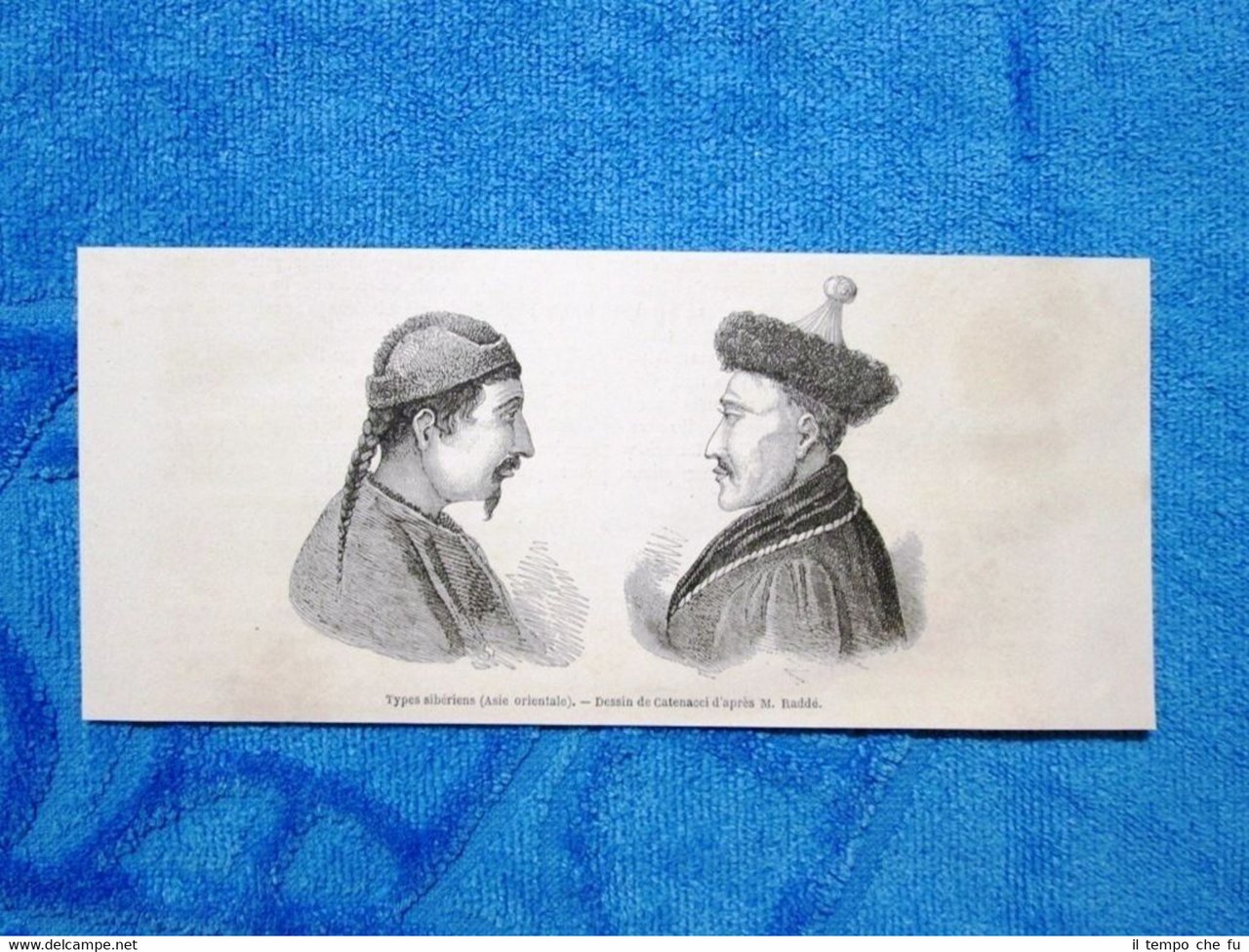 Gravure Année 1862 - Types siberiens - Siberiani