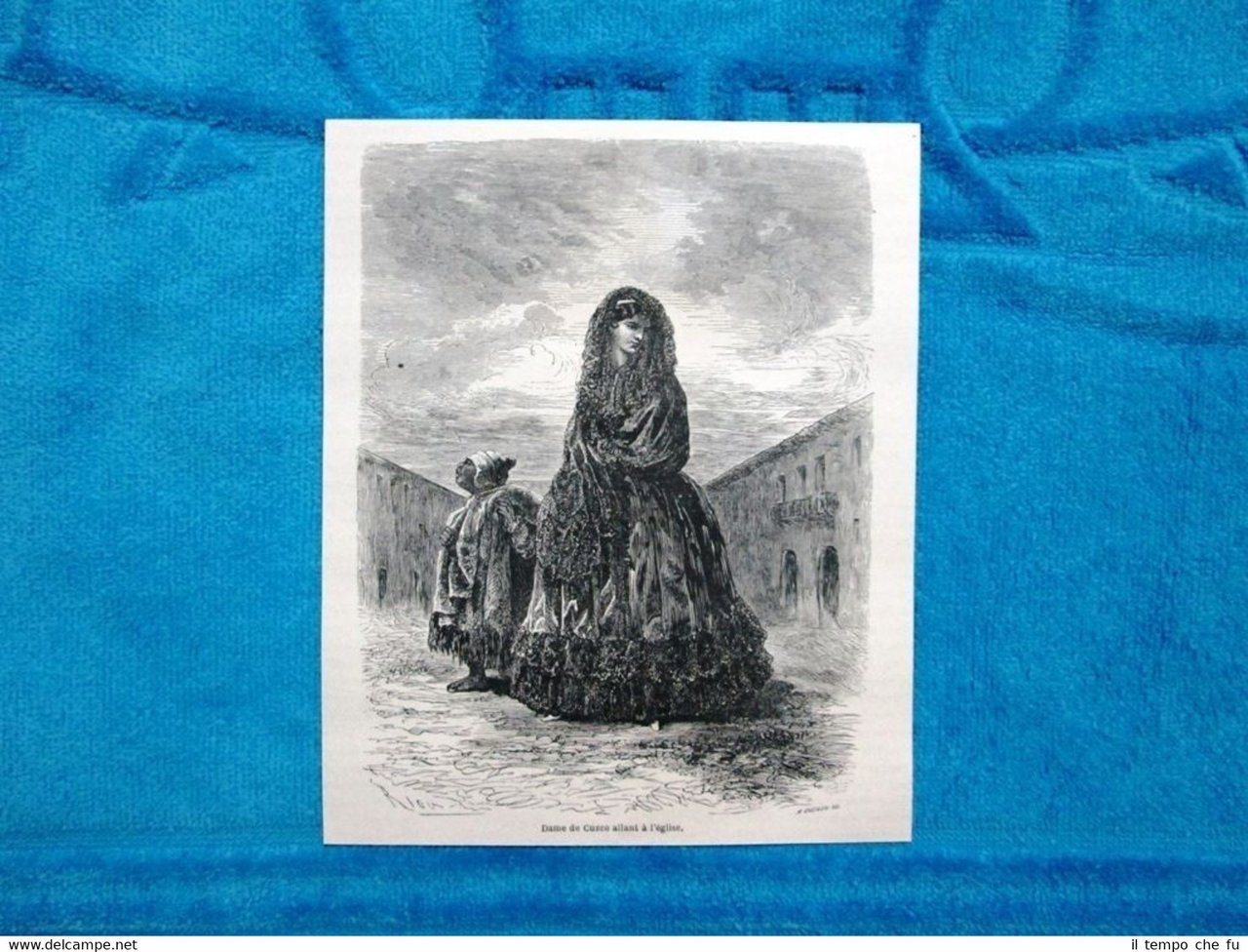 Gravure Année 1863 - Dame de Cuzco