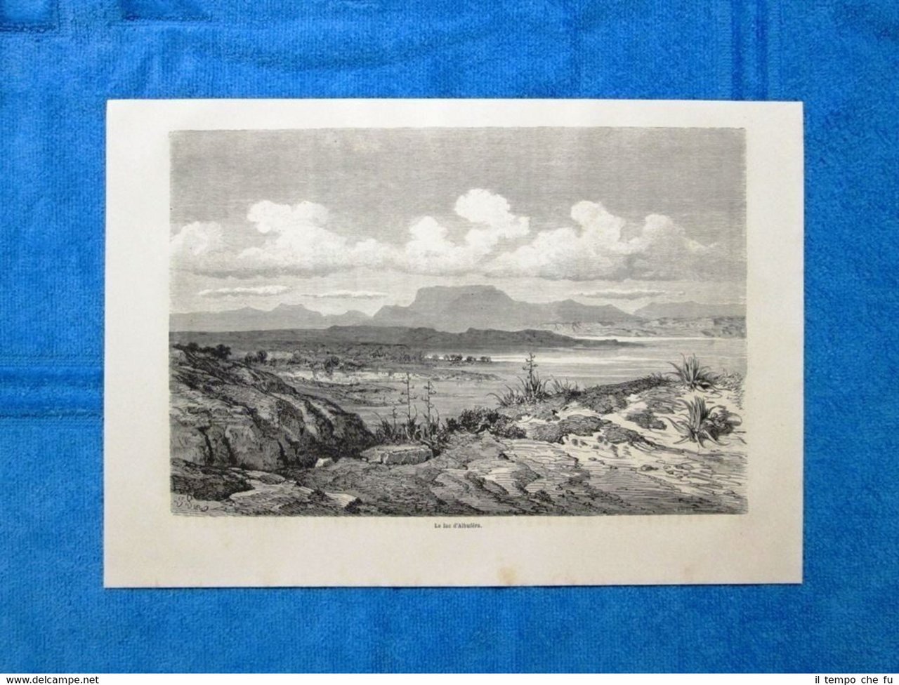 Gravure Année 1863 - Le lac d'Albufera (Espagne) - Il …
