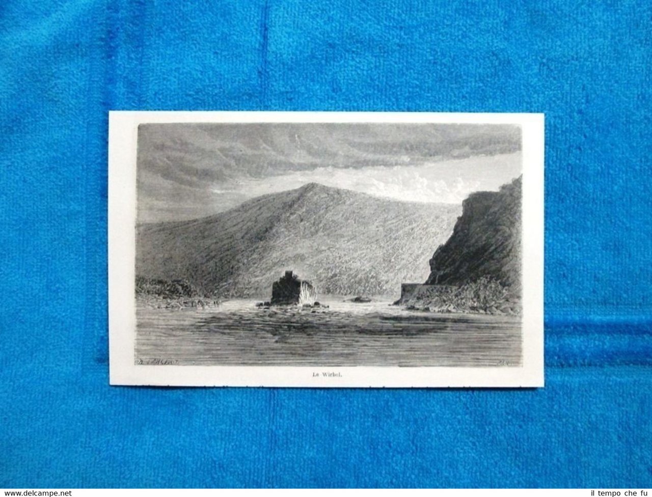 Gravure Année 1863 - Le Wirbel + Le Strudel