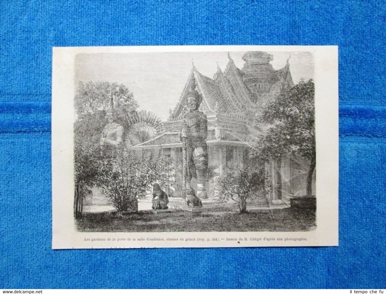 Gravure Année 1863 - Les gardiens de la porte de …