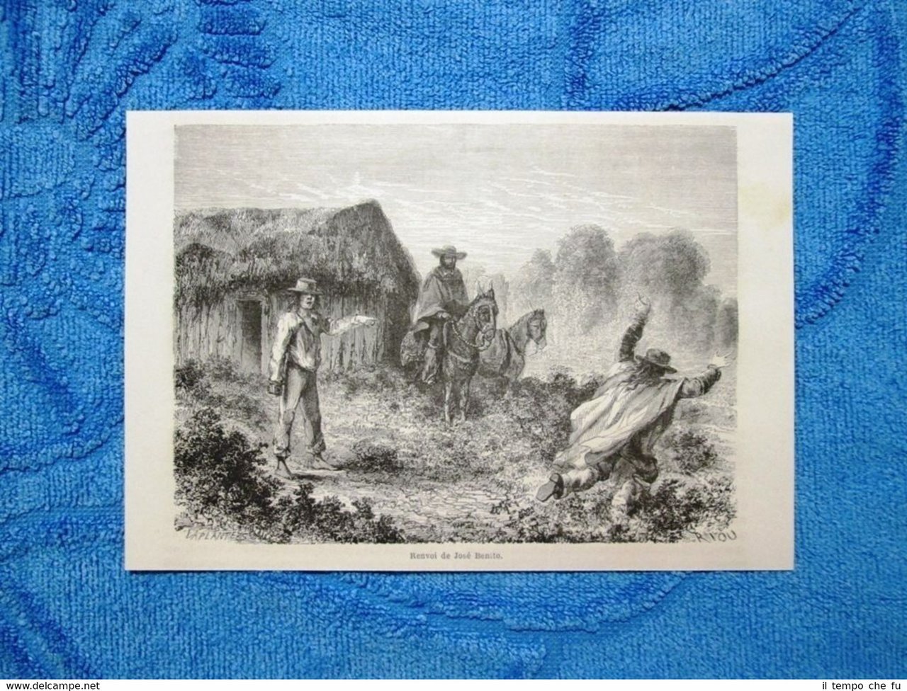 Gravure Année 1863 - Renvoi de José Benito - Ritorno …