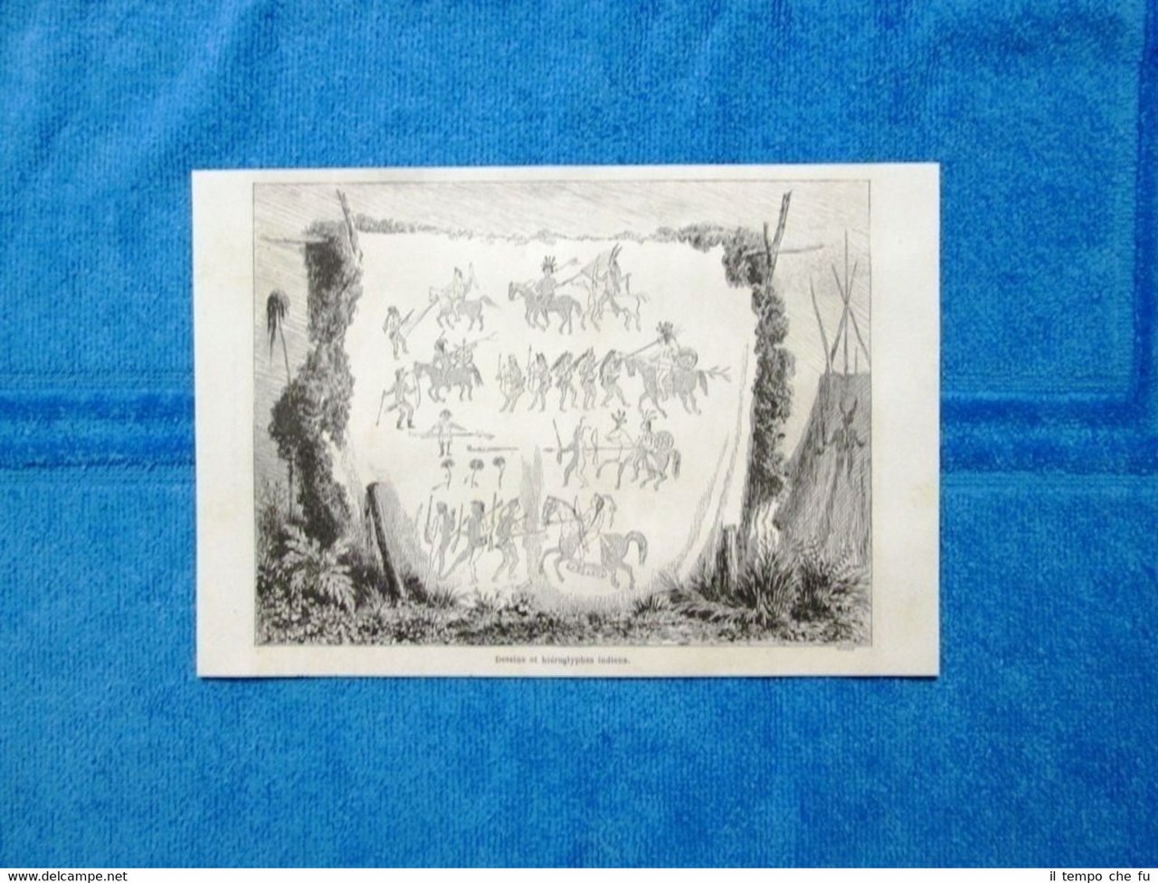 Gravure Année 1864 - Dessins et hiéroglyphes indiens - Disegni … | Immagine principale