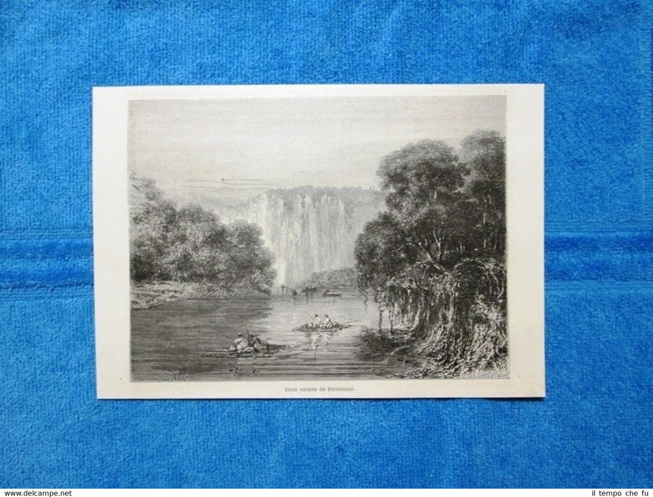 Gravure Année 1864 - Eaux calmes de Biricanani - Acque … | Immagine principale