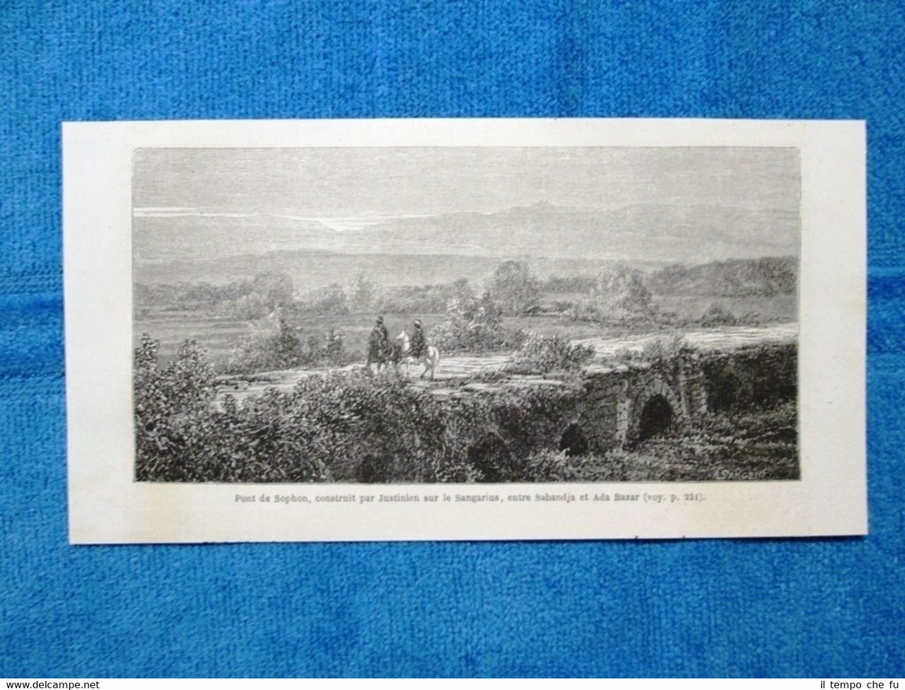 Gravure Année 1864 - Pont de Sophon, construit par Justinien … | Immagine principale