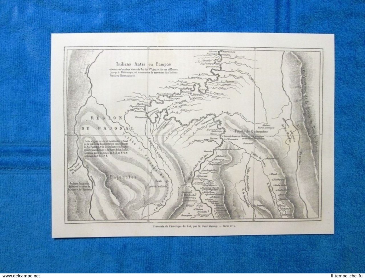 Gravure Année 1864 - Traversée de l'Amerique du Sud par …