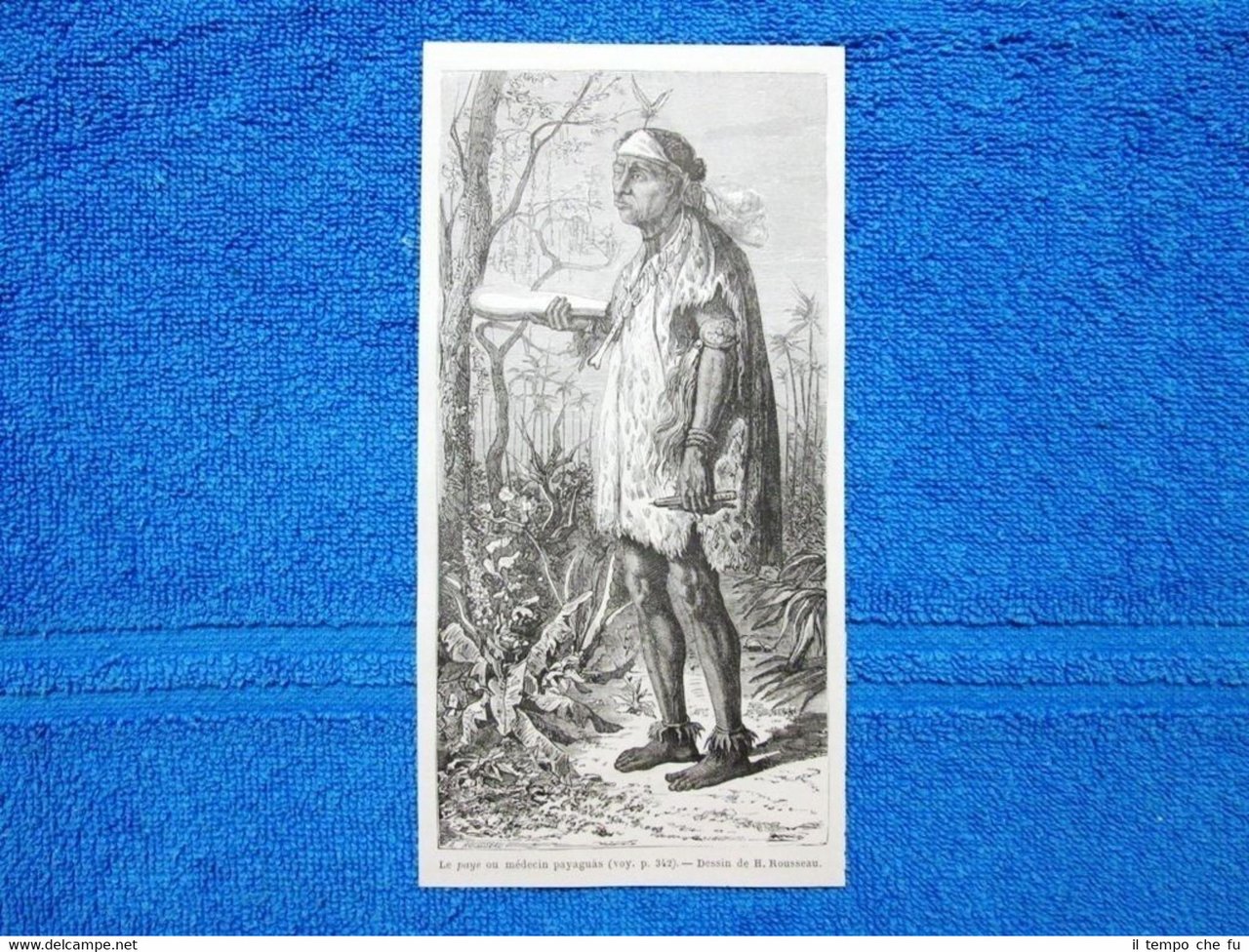 Gravure Année 1865 - Le paye ou médecin payaguàs + …