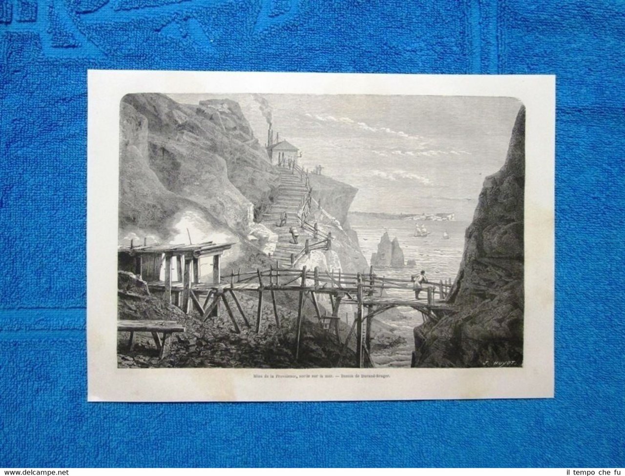 Gravure Année 1865 - Mine de la Providence (Etats-Unis) - …