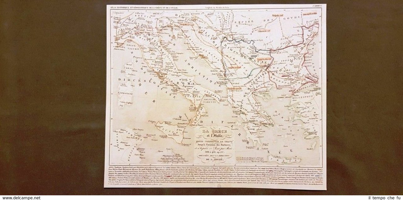 Grecia e Italia Da Costantino a Alarico 306-410 Carta geografica …