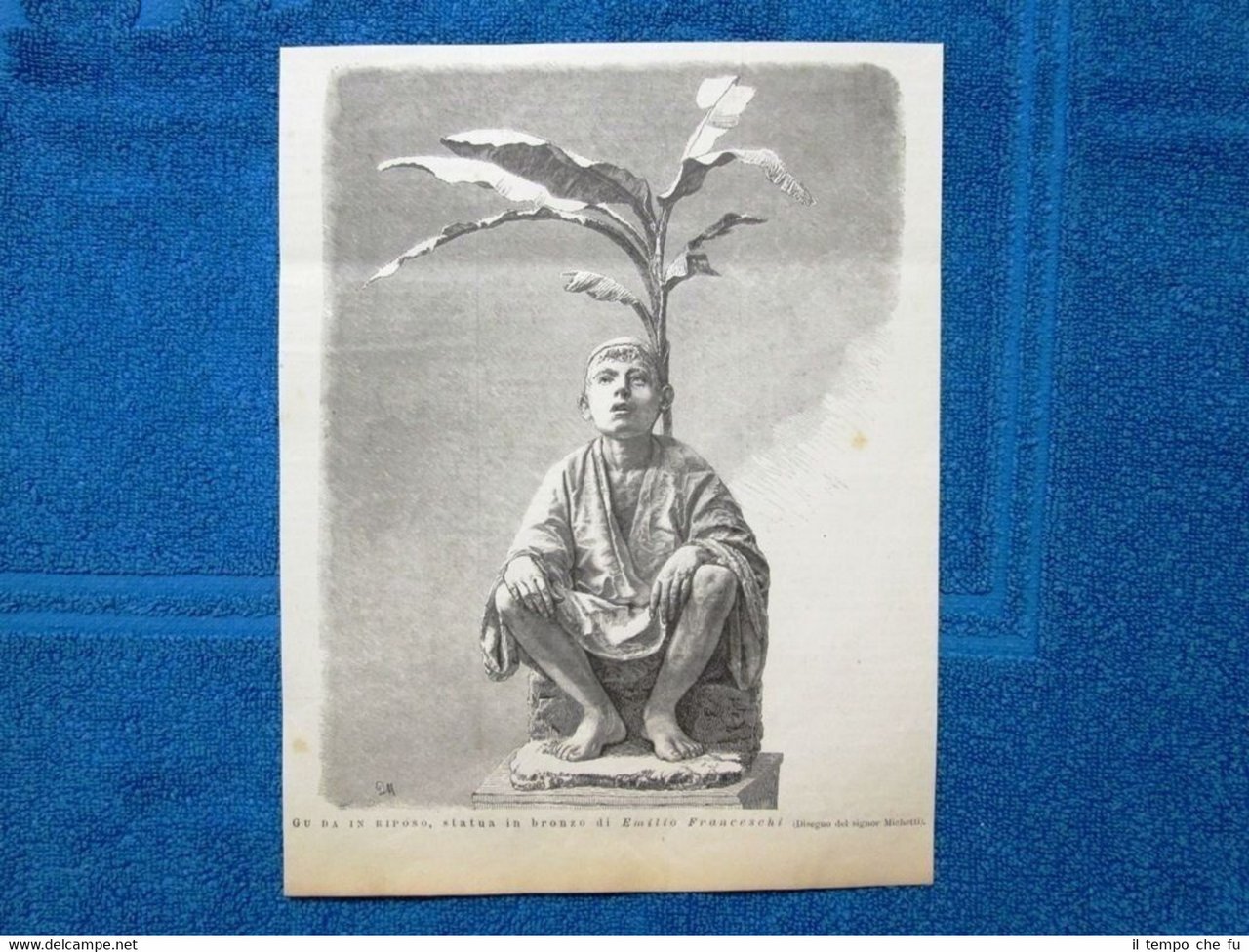 Gu Da in riposo, statua in bronzo di Emilio Franceschi