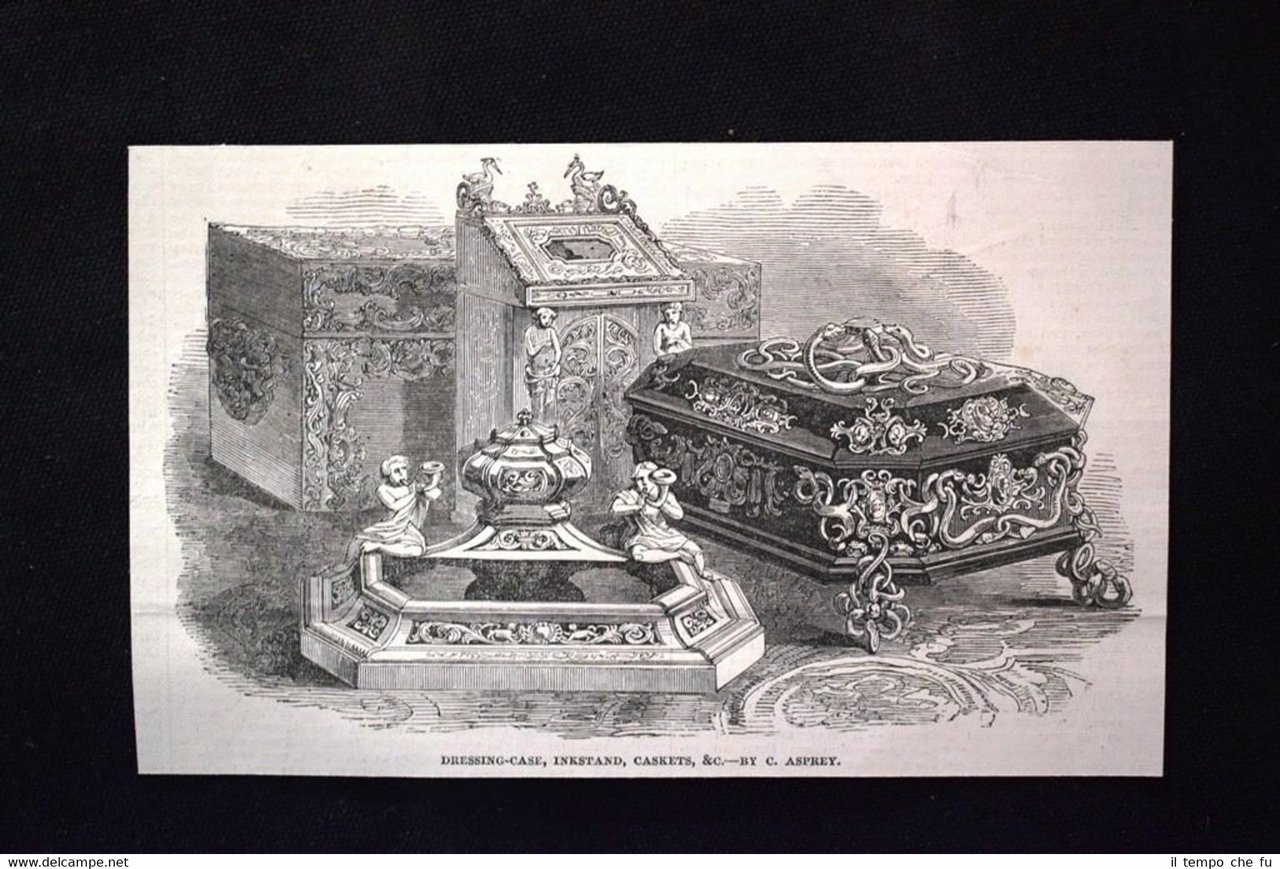 Guardaroba, calamaio, cofanetti di C. Asprey Incisione del 1851 | Immagine principale