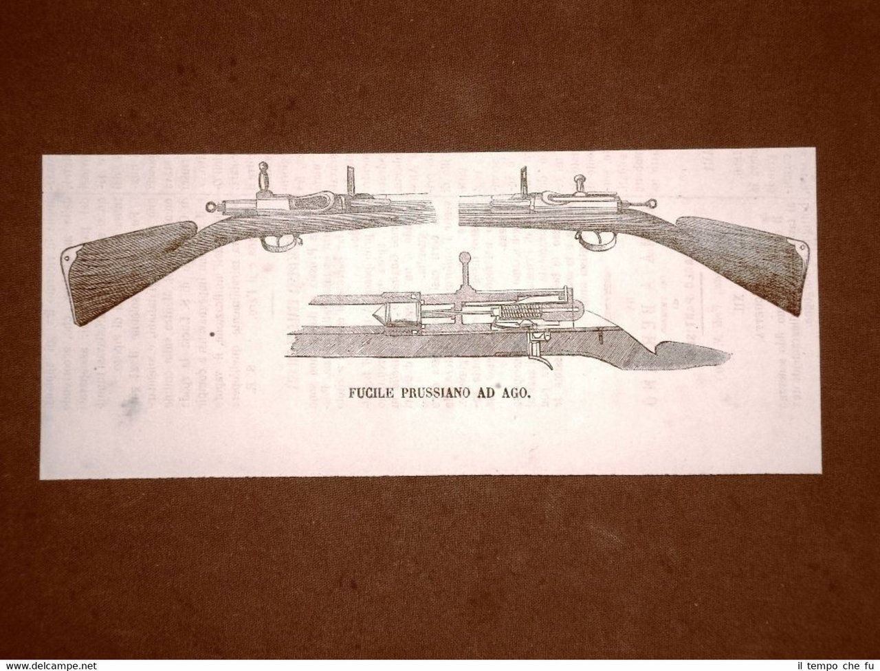 Guerra Austria vs Prussia nel 1866 Fucile ad ago esercito …