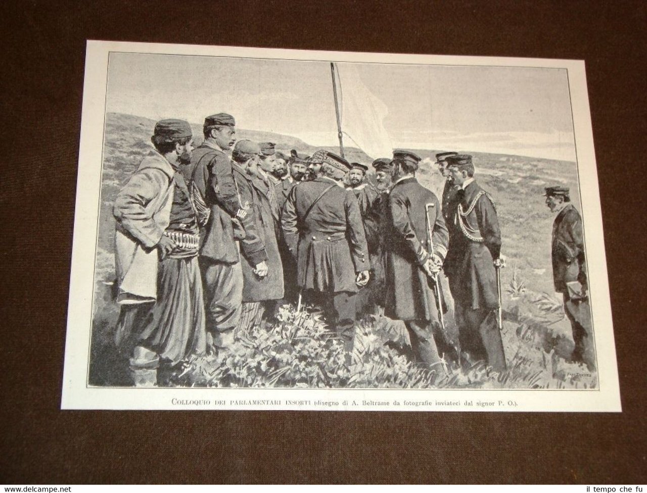 Guerra Grecia vs Turchia nel 1897 Candia Isola Creta Colloquio …