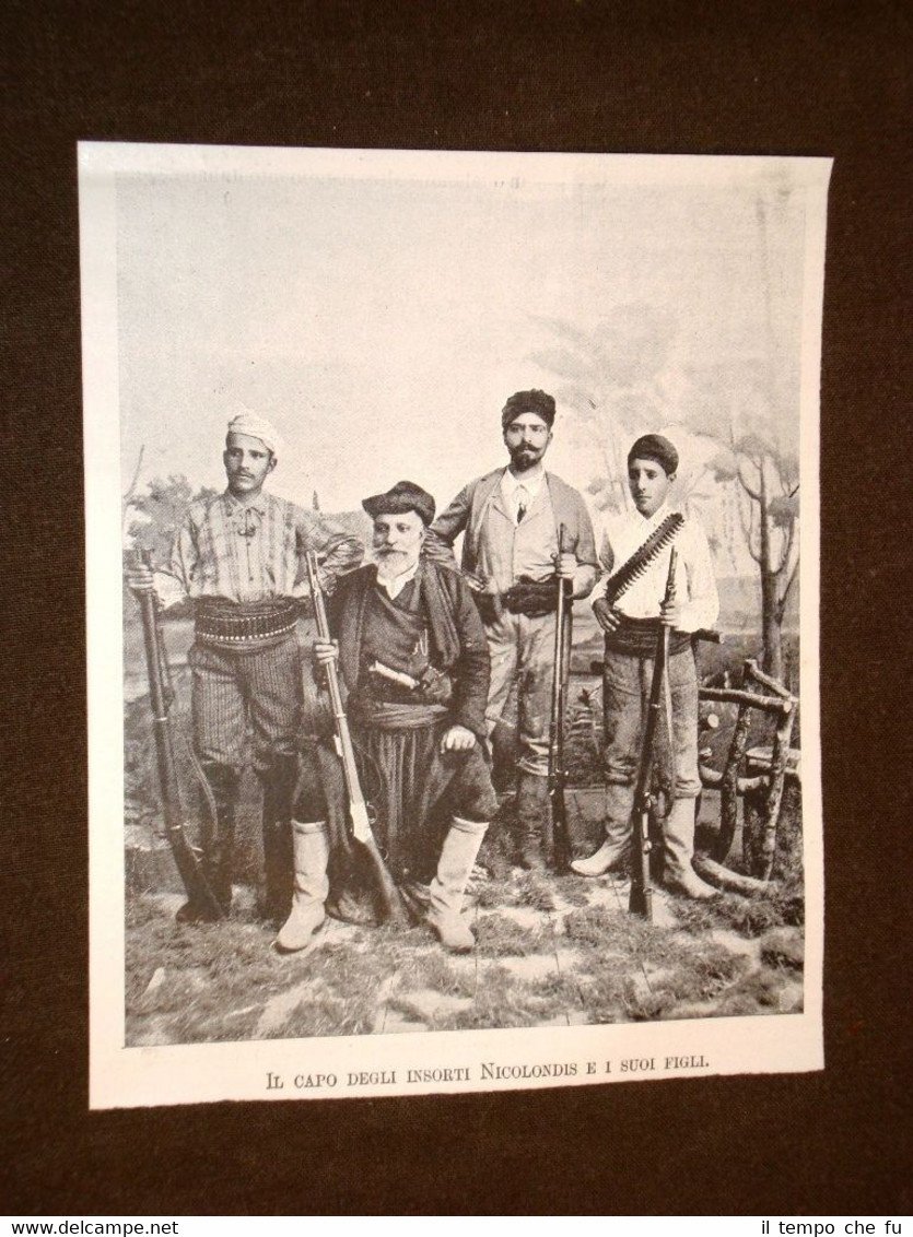 Guerra Grecia vs Turchia nel 1897 Il Capo degli insorti …