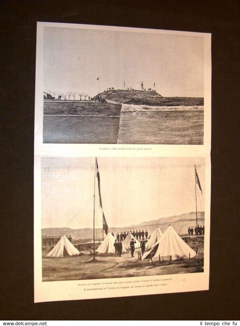 Guerra Grecia vs Turchia nel 1897 Insurrezione di Candia Isola …