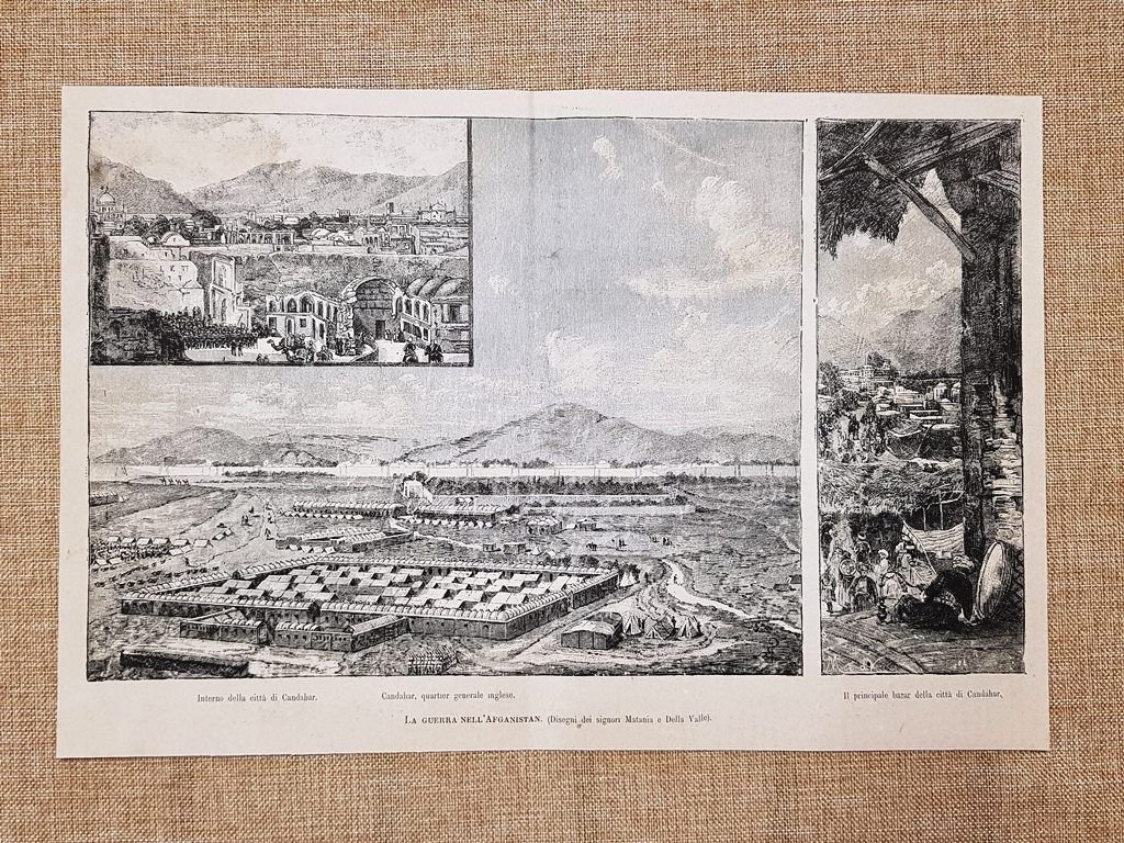 Guerra in Afghanistan 1880 Vedute della citt�i Candahar Matania e …