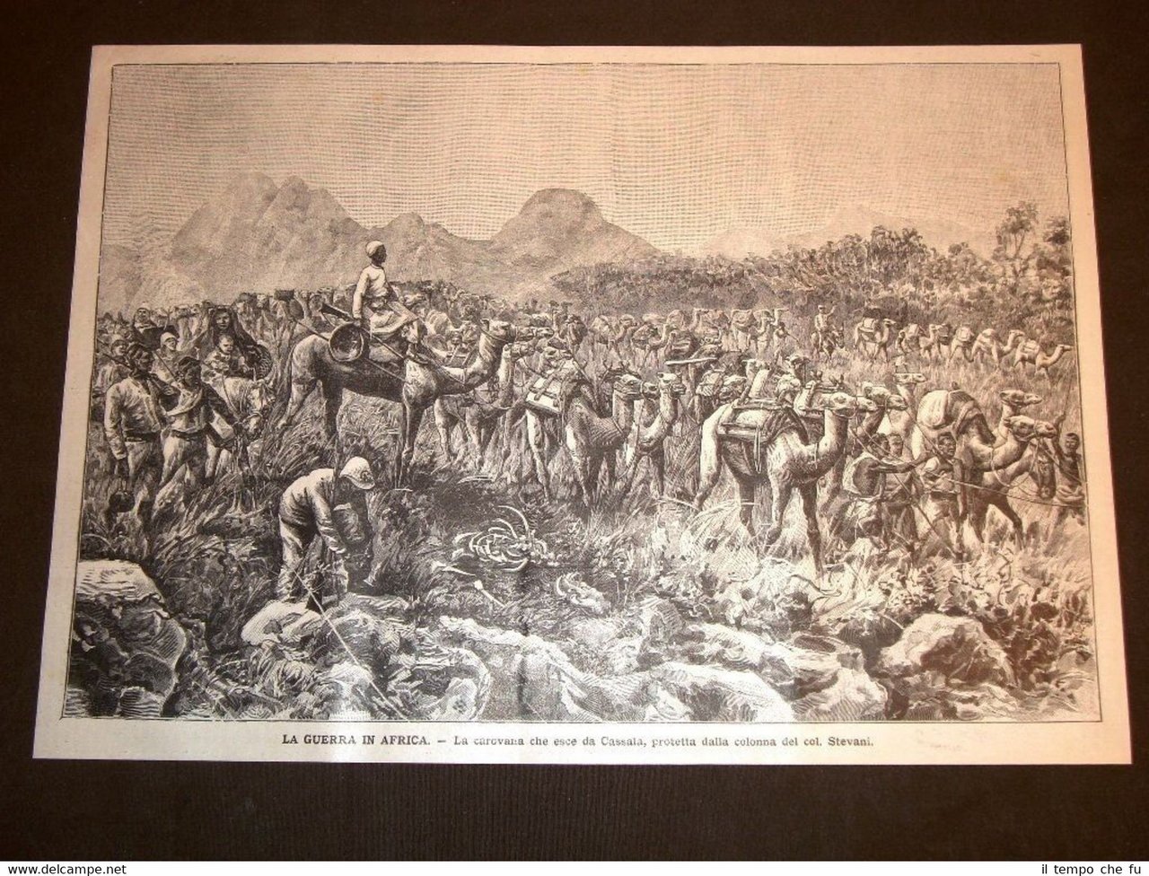 Guerra in Africa nel 1896 Carovana che esce da Cassala …