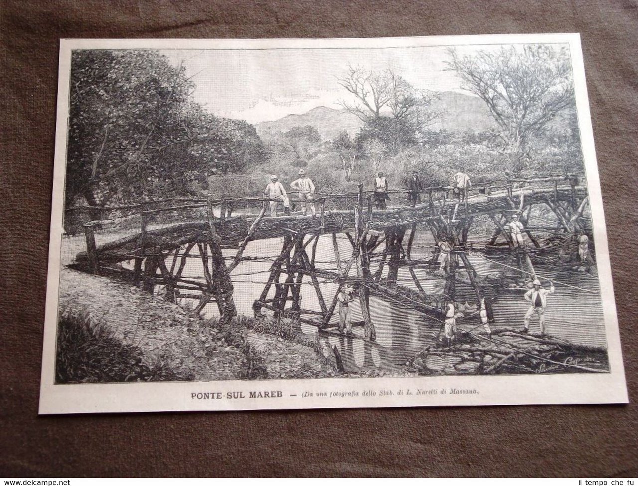 Guerra in Africa nel 1896 Ponte sul Mareb Eritrea/Etiopia/Sudan | Immagine principale