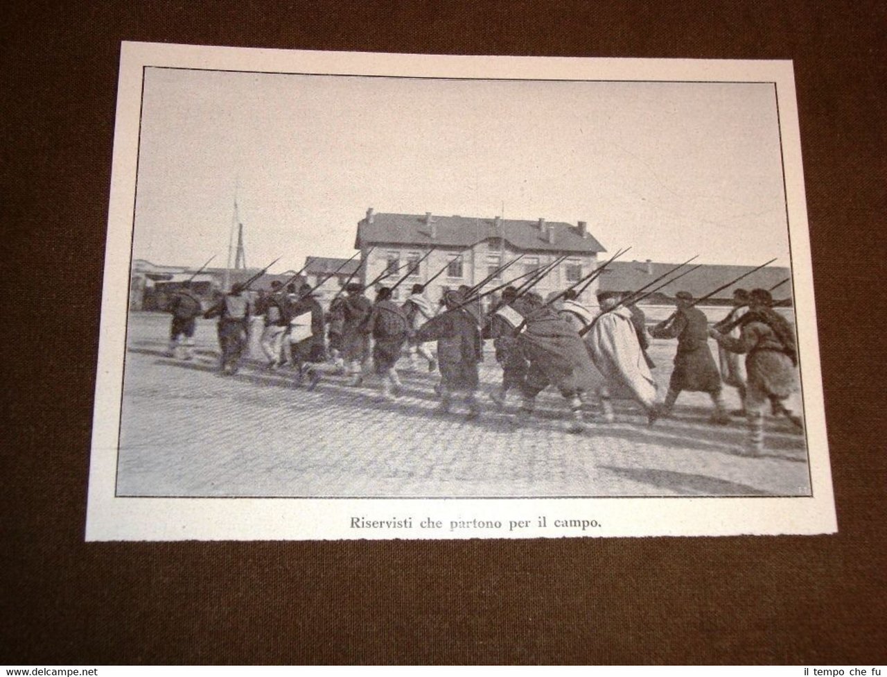 Guerra in Albania nel 1913 Riservisti in partenza