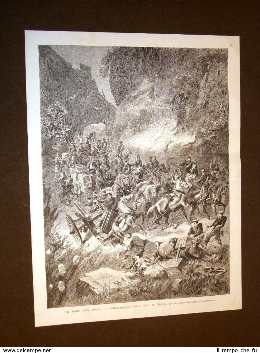 Guerra nei Balcani nel 1877 Russia vs Turchia Combattimento nella …