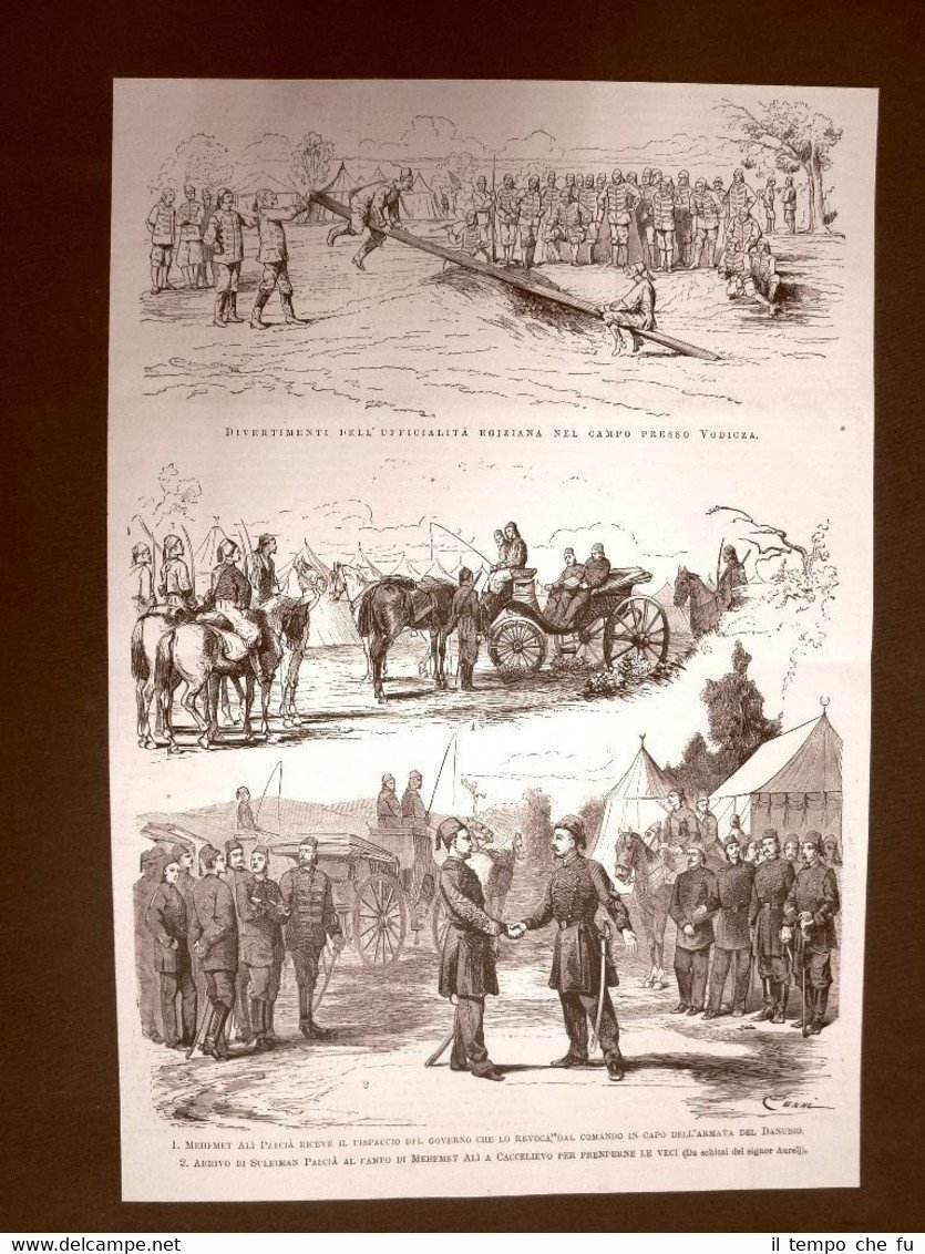 Guerra Russia vs Turchia 1877 Mehemet Ali Pascià e Suleiman …