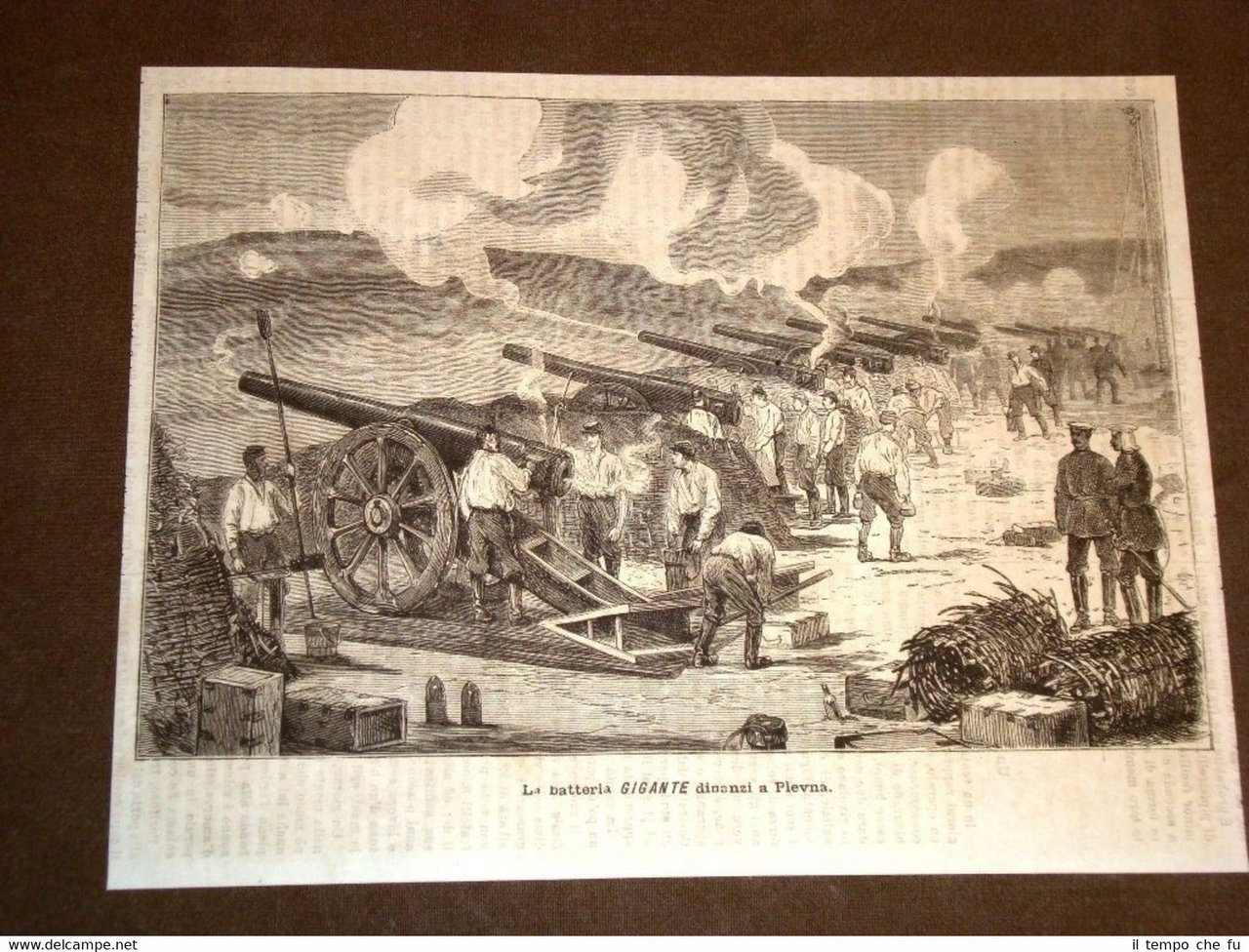 Guerra Russia vs Turchia nel 1877 Batteria gigante dinanzi a …