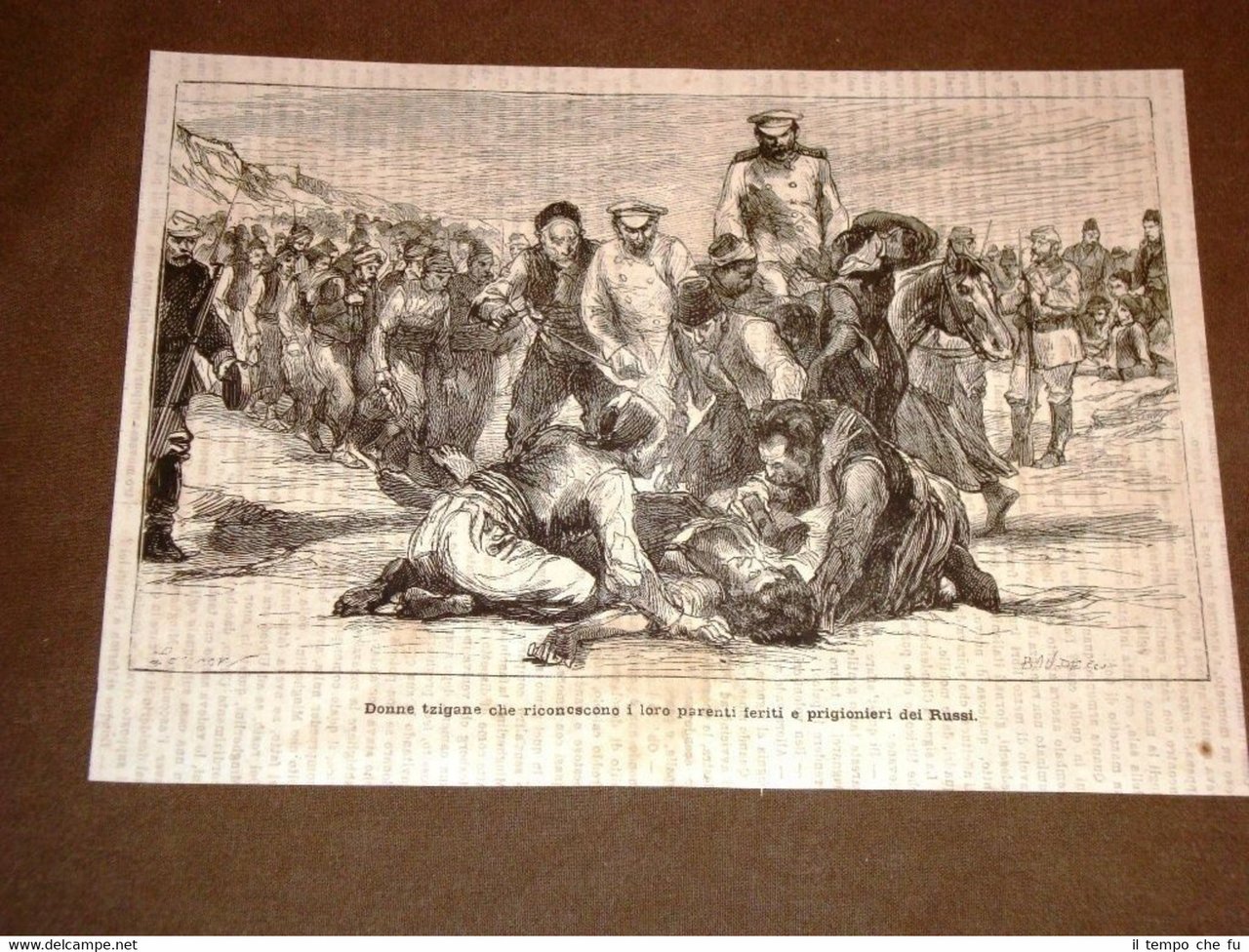 Guerra Russia vs Turchia nel 1877 Donne Tzigane riconoscono feriti …
