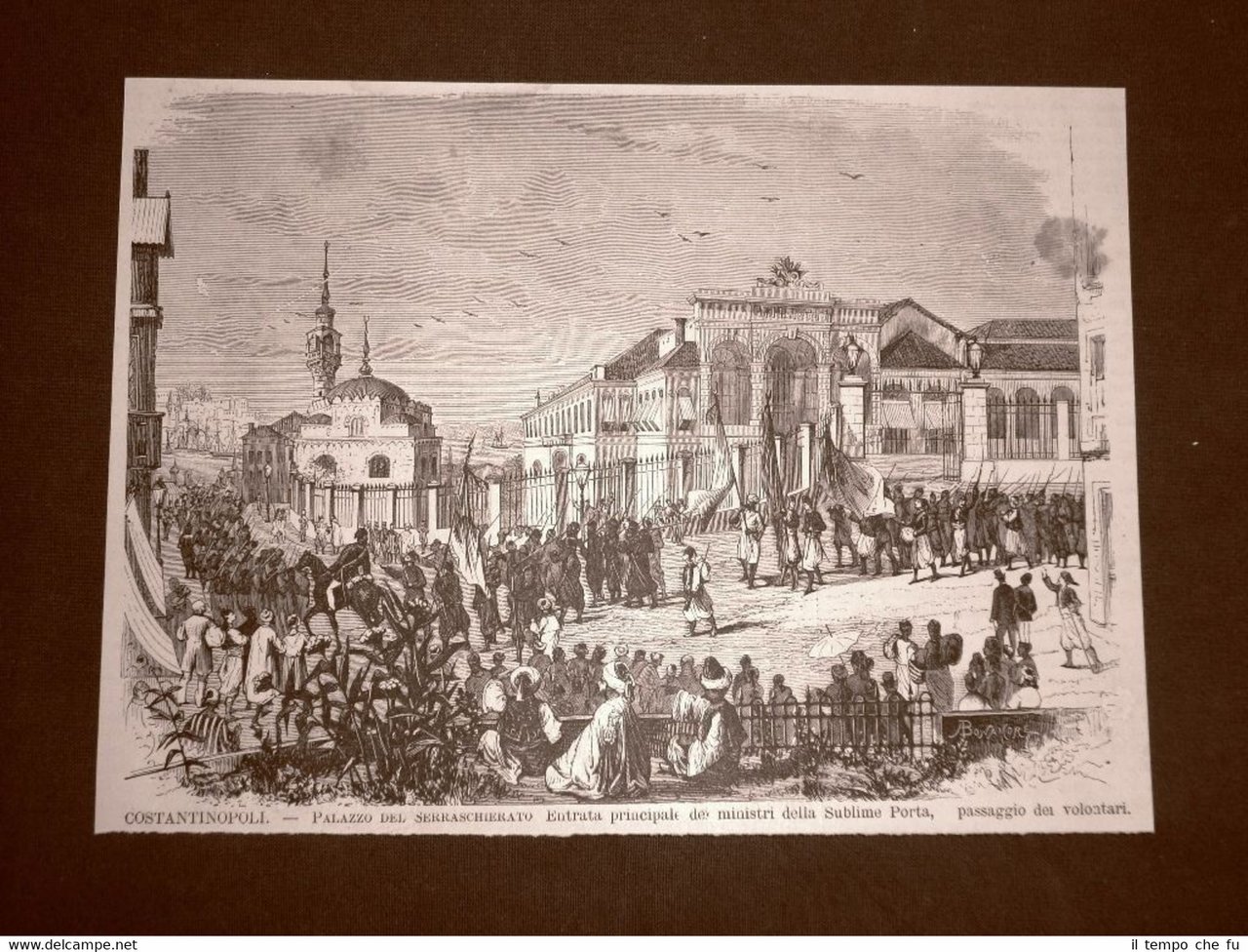 Guerra Serbia vs Turchia nel 1876 Costantinopoli Istanbul Serraschierato Sublime