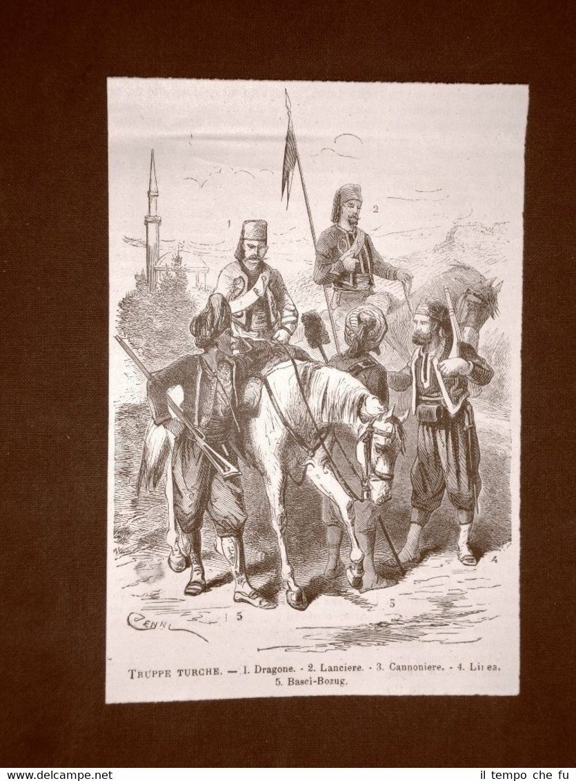 Guerra Serbia vs Turchia nel 1876 Divise delle truppe della …