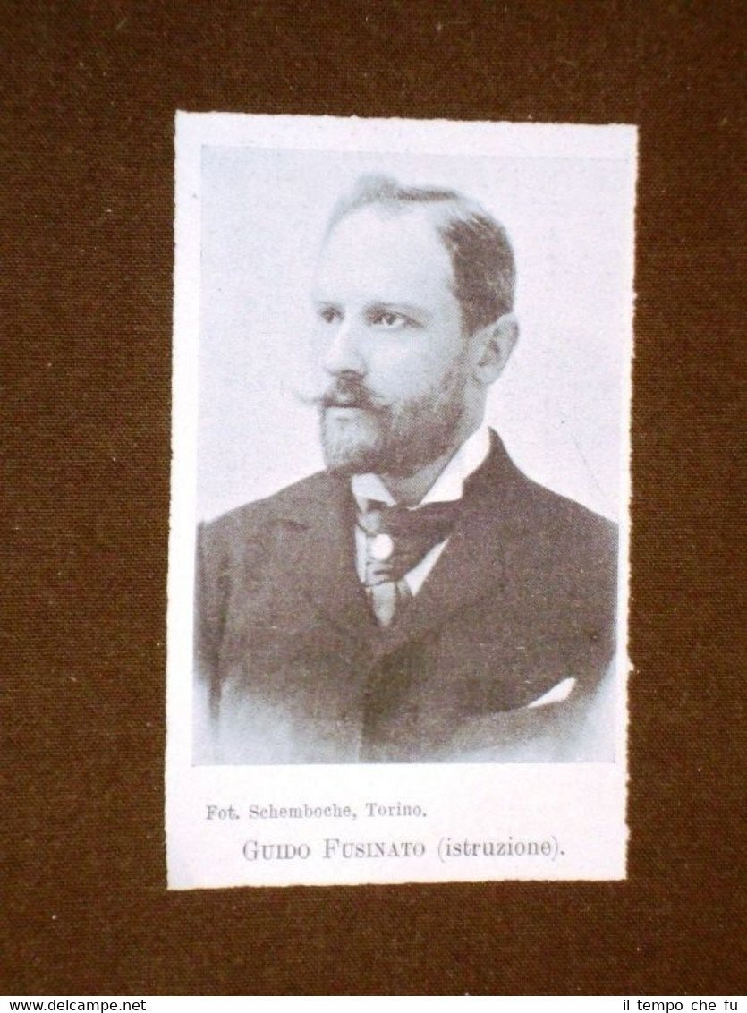 Guido Fusinato di Castelfranco Veneto Ministro dell'Istruzione nel 1906