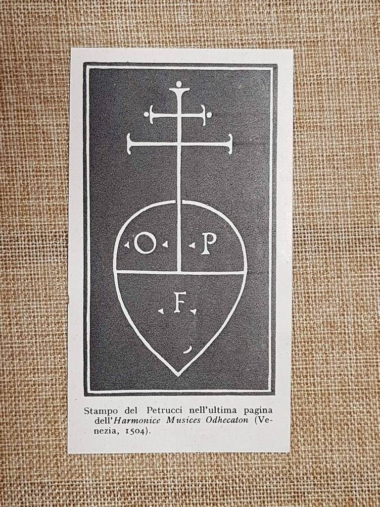 Harmonice Musices Odhecaton 1504 Petrucci Innovazione tipografica e musica 1944