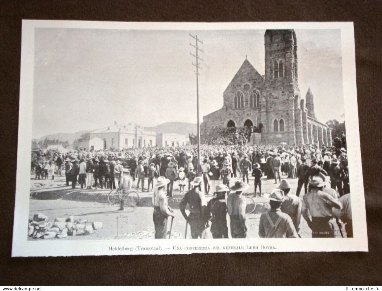 Heidelberg nel 1903 Transvaal Conferenza del Generale Luigi Botha Sudafrica