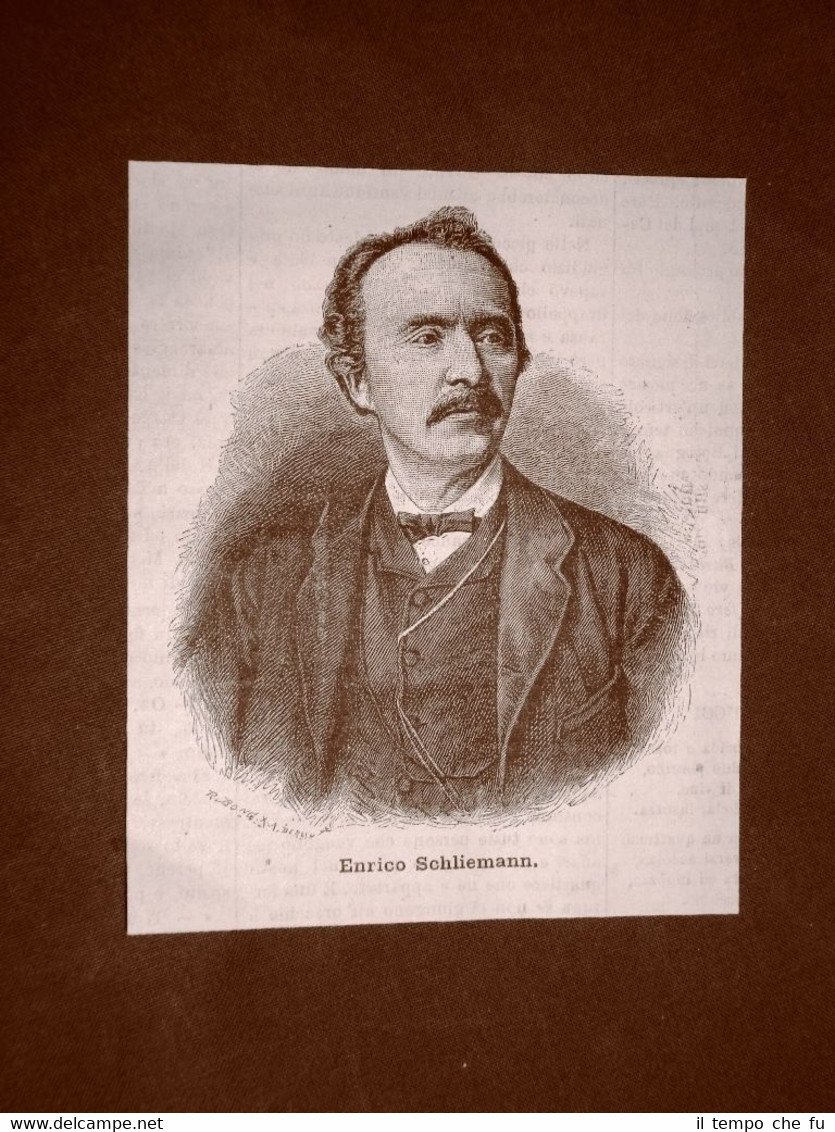 Heinrich Schliemann Archeologo Neubukow 6 gennaio 1822 Napoli 26 dicembre … | Immagine principale