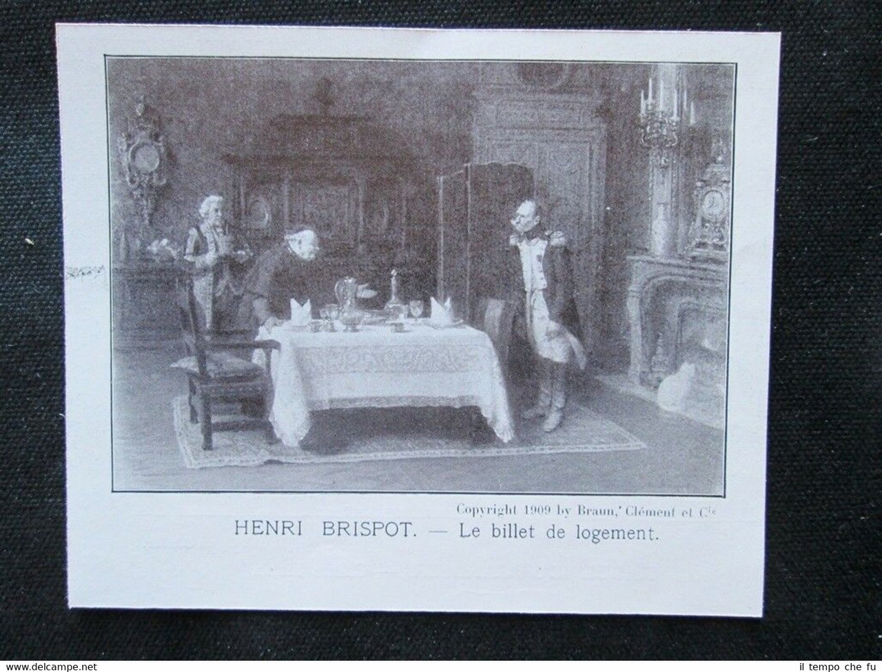 Henri Brispot - Il biglietto dell'alloggio Stampa del 1909